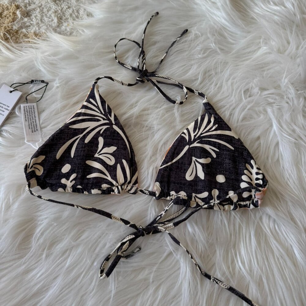 NWT Monte & Lou Reversible Fantasy Floral Triangle Top & Serene Bottoms 6 & 8 - Picture 7 of 9